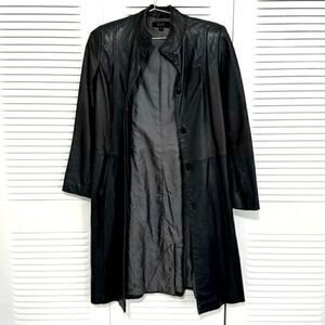 Genuine Lamb Skin Leather Vintage Coat